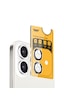 Buff Apple Uyumlu iPhone 16 Plus Metal Kamera Lens Koruyucu Silver