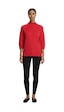 On Oversize 3/4 Kol Minimalist Kadın Kazak - Günlük Şıklık Kırmızı