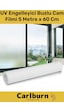 Özel Üretim İç Göstermeyen Yapışkan İz Bırakmaz Uv Engelleyici Buzlu Cam Filmi 5 Metre X 60 Cm