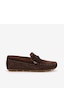 Kemal Tanca Erkek Kauçuk Tabanlı Süet Loafer A9407 Kahverengi