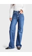 it's basic Kadın Mavi Renk Doris 2w5-5 Straight Fit Yüksek Bel %100 Koton İç Boy 80cm Denim Jean Mavi1