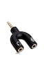 Powermaster 3.5 Mm Stereo Erkek To Kulaklık + Hoparlör Dişi Çoklayıcı Jack Pm-4318