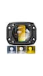 18w Uyumlu Çift Renk Gömme Montaj Tampon Sarı Beyaz 8 Cm 4 Modlu Off Road Led Lamba 18w Uyumlu Çift Renk Gömme Montaj Tampon Sarı Beyaz 8 Cm 4 Modlu Off Road Led Lamba