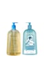 Bioderma Abcderm Foaming Cleanser 1 lt+Bioderma Atoderm Huile De Douche Shower Oil 1000 ml