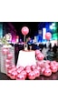 Ultra Yüksek Kalite 50adet Pembe Krom Balon Aynalı Balon Parlak Balon Metalik Balon Krom Pembe Balon PEMBE