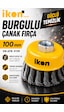 İkon Tools Burgulu Çanak Fırça 100 Mm Taşlama Uyumlu Çelik Tel Fırça Pas Kir Boya Temizleme Fırçası İkon Tools Burgulu Çanak Fırça 100 Mm Taşlama Uyumlu Çelik Tel Fırça Pas Kir Boya Temizleme Fırçası