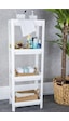 Omaş Household Product Beyaz Banyo Rafı, Organizer Raf, Çok Kullanışlı Raf Ünitesi