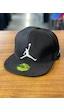 Jumpman Air Nakışlı Siyah Hip Hop Snapback Rapper Basket Şapka