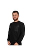 Manta 5323 Cep Baskılı Sweatshirt-25663-siyah Siyah