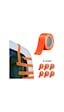 6 Lı Paket 45 Mm Turuncu 30 Metre Pvc Aksesuar Bandı Cam   Ve Sabitleme Bandı 45 MM x 25 M