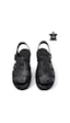 Magic Shoes Hakiki Deri Ortopedik Erkek Sandalet Siyah-22