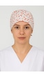 Kırmızı Çiçekli Doktor Hemşire Aşçı Hastane Bonesi Bandana M454