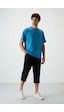 Tommy Life Siyah Pamuklu Yumuşak Dokulu Standart Fit Nakışlı Erkek Kapri - 83102 Siyah