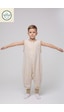 Cantoy Müslin Geniş Askılı Bebek Çocuk Uyku Tulumu %100 Pamuk Natural 0.5 Tog Açık Kahve