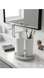 İndecor Houseware Liza Modern Sabunluk Ve Diş Fırçalık - 2'li Modern Banyo Seti - Beyaz - İndecor Houseware Liza Modern Sabunluk Ve Diş Fırçalık - 2'li Modern Banyo Seti - Beyaz -