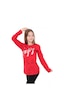 Toontoy Kids Toontoy Kız Çocuk Varaklı Enjoy Baskılı T-shirt Kırmızı