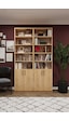 Modern Kapaklı Ayarlanabilir Raf Ev Ofis Kitaplık %100 MDF Dekoratif Kütüphane K40