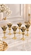 6 Lı Lüks Metal Gold Ayaklı Cam Kase Sunumluk Sosluk Kahve Yanı Bardağı Bardak Çok Amaçlı 50ml 6 Lı Lüks Metal Gold Ayaklı Cam Kase Sunumluk Sosluk Kahve Yanı Bardağı Bardak Çok Amaçlı 50ml