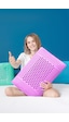 Viscofoam Air Terapi Hava Kanallı Ortopedik Yastık Visco Yastık Mor 60x40x16cm