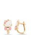 Kız Çocuk Hello Kitty Kedi Tasarım 925 Ayar Gümüş J Küpe N11.66516