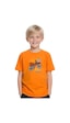 Fyk Kids Erkek Çocuk Yuvarlak Yaka Bisiklet 52 Erkek Baskılı T-shirt Turuncu
