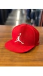 Air Jordan Nakış Kırmızı Hiphop Snapback Rapper Basket Cap Şapka