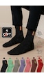 Kral Socks Termal Erkek Havlu Patik Çorap 4'lü Set 4 Çift Siyah
