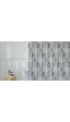 Tropik Banyo Duş Perdesi 5033 Gri Renk Çift Kanat 2X110X200Cm Çok Renkli
