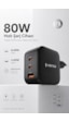 80w Üç Portlu Usb-c Girişli Akıllı Hızlı Şarj Adaptörü