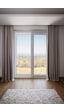 Lunet 140x270 Cm 2 Adet Blackout Fon Perde Gri