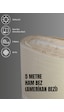 %100 Pamuk 46 Tel Amerikan Bezi Ham Bez Punch Kumaş - Krem 500x220 CM
