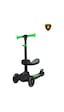 Lamborghini Lisanslı L5 2in1 Katlanabilir Oturaklı Işıklı 3 Tekerlekli Çocuk Scooter Siyah