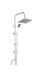 Tema 53260 Rain Quadro Pratik 1F Tepe Duş Seti Inox