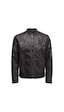 Only & Sons Erkek Onsmıke Deri Ceket 22012339 Siyah
