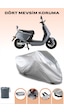Gri Modern Elektrikli Motosiklet Mondial E-mon Moneta Uyumlu Motosiklet Brandası, Su Geçirmez Gri Modern Elektrikli Motosiklet Mondial E-mon Moneta Uyumlu Motosiklet Brandası, Su Geçirmez