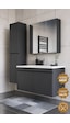 Teta Home Tokyo 100 Cm Mdf Banyo Dolabı Seti + Boy Dolabı Antrasit