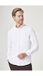 İmza Beyaz Düğmeli Yaka Oxford Slim Fit Pamuklu Gömlek 1004265284