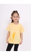 Toontoy Kids Toontoy Kız Çocuk Bunny Baskılı Tişört Sarı