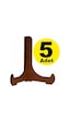 Alshop Çerçeve Tabak Teşhir Ayağı Stand Ahşap Stand 9.5cmx11cm