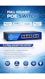 3dcool 3d-psf04-fg 6 Port Kamera Poe Switch 4xpoe 2xuplink Full Gigabit 65w 250mt
