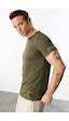Genius Store Erkek Nem Emici Hızlı Kuruma Atletik Teknik Performans Spor T-shirt Drıfıt-kısakolnew Haki