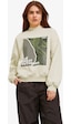 Jjxx Jxella Loose Crew Ls Swt Kadın Beyaz Sweatshirt 12241324-white Beyaz