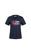 2as Alone Baskılı V Yaka Kadın T-shirt 404 Lacivert