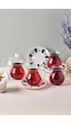 Perotti 17903 Laleli 12 Parça 6 Kişilik Çay Seti 210 Ml Renkli