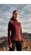 Tommy Life Bordo Fermuarlı Dik Yaka Basic Rahat Form Kadın Koşu Ceketi - 97310 Bordo