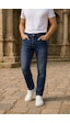 Cedy Denim Xcedy Premium Yüksek Kalite Erkek Klasik 5 Cep Yüksek Bel Regularfit Esnek Boru Paça Pantolon Mavi