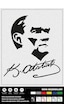 Atatürk Resim Ve İmza Stıcker 30 X 33 Cm