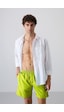 Tommylife Neon Sarı Hızlı Kuruyan Standart Fit Erkek Deniz Şortu - 81237