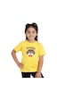 Fyk Kids Kız Çocuk Basic Awesome Boy Baskılı T-shirt Sarı
