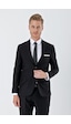 İmza Siyah Gabardin Kırlangıç Yaka 6 Drop Slim Fit Dar Kesim Basic Takım Elbise 1001240011-siyah Siyah